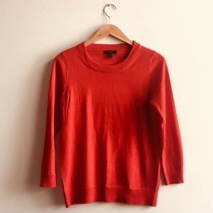 J. Crew Red Tippi sweater size S